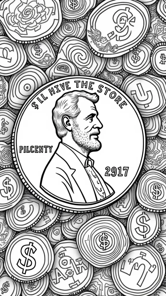 penny coloring page